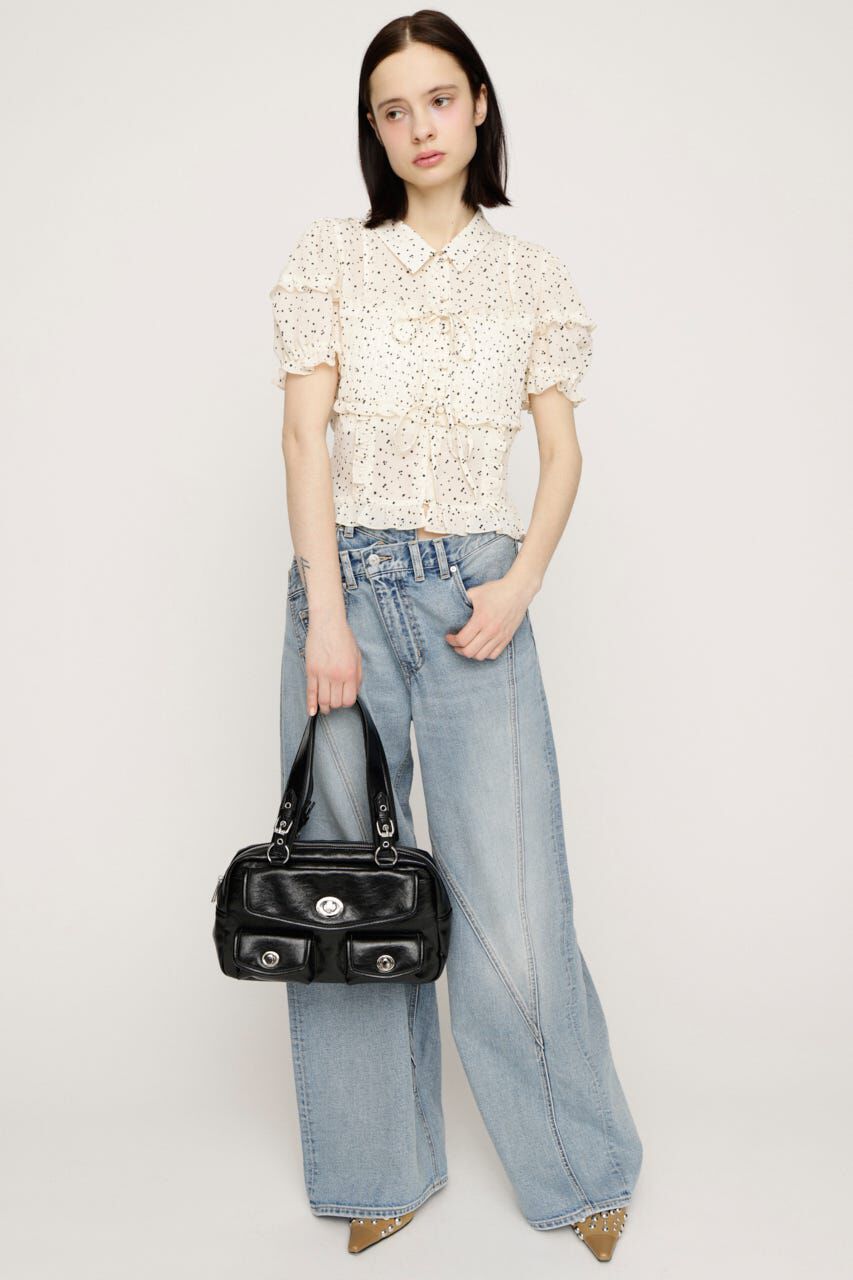 SLY「TINY DOTS FRILL ブラウス」|シャツ・ブラウス|