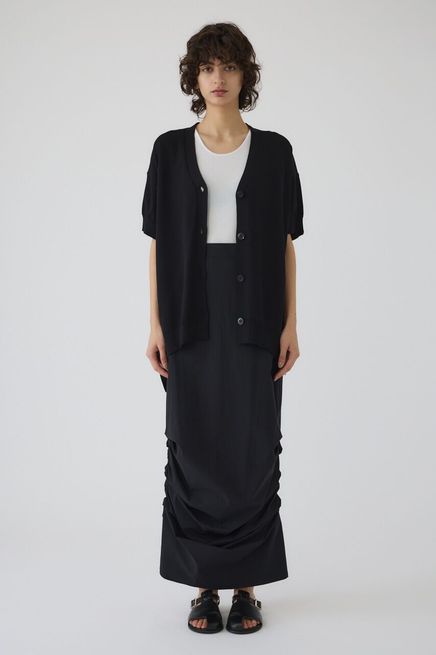 RIM.ARK 「Hem design wide knit CD」|カーディガン|