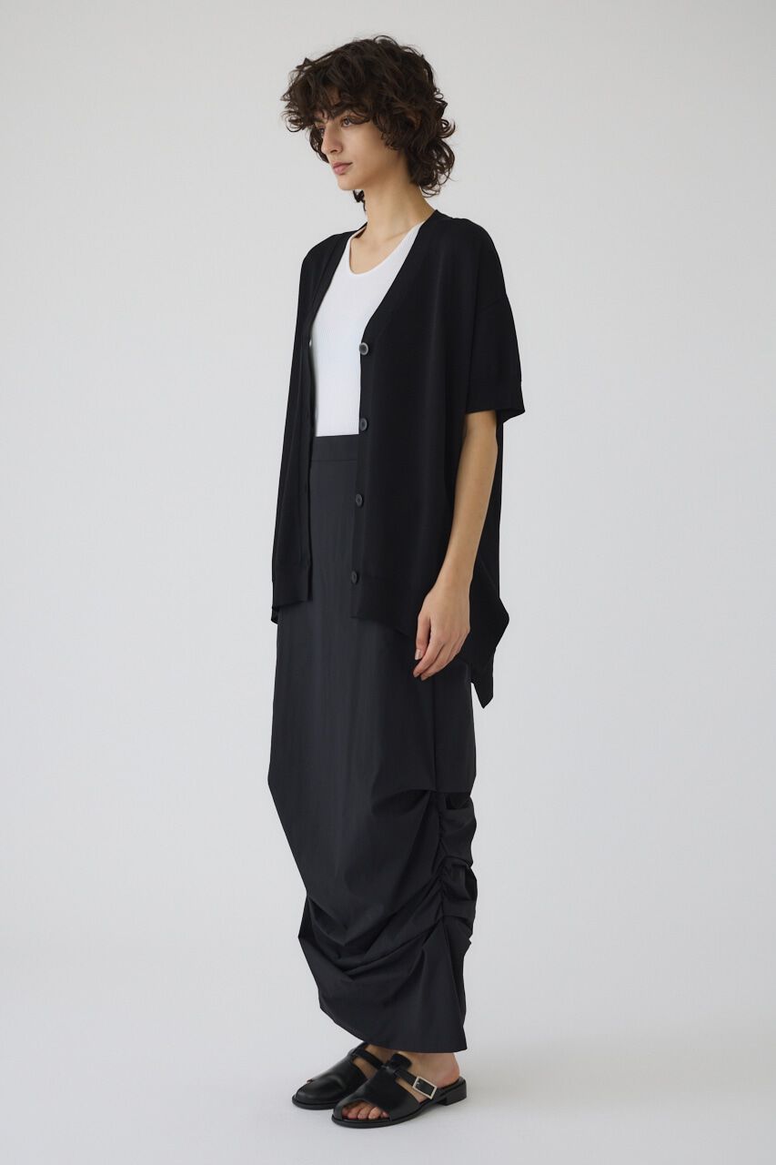 RIM.ARK 「Hem design wide knit CD」|カーディガン|