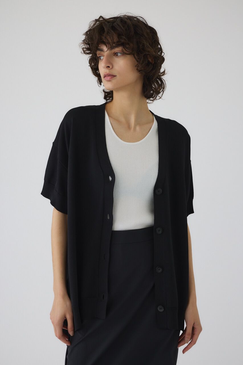 RIM.ARK 「Hem design wide knit CD」|カーディガン|