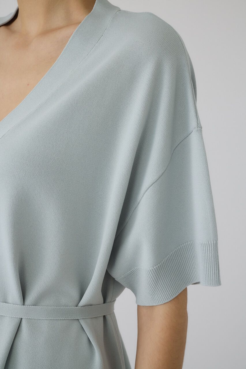 RIM.ARK 「Hem design wide knit CD」|カーディガン|