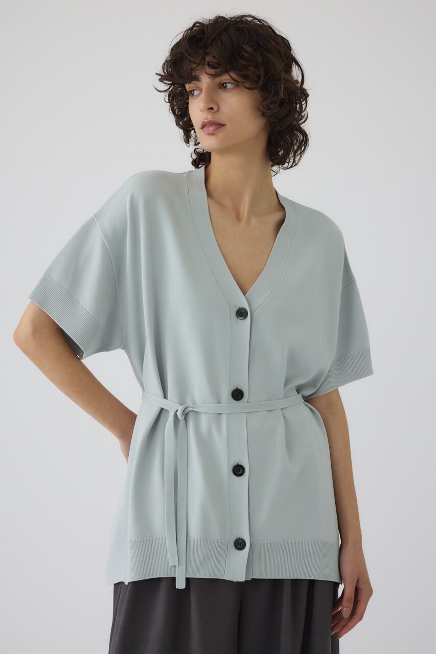 RIM.ARK 「Hem design wide knit CD」|カーディガン|