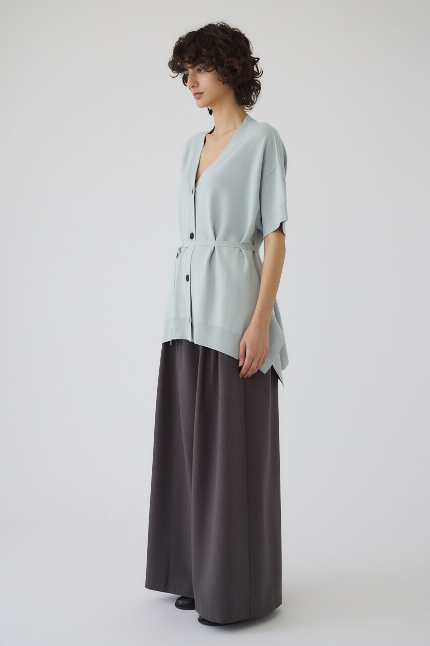 RIM.ARK 「Hem design wide knit CD」|カーディガン|