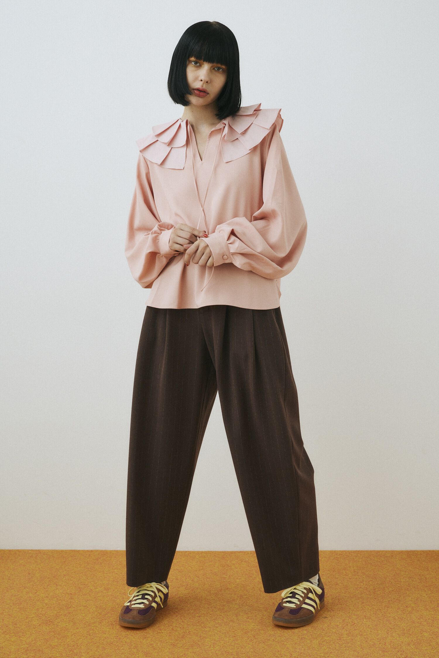 HeRIN.CYE「2 tuck loose pants」|その他|柄BRN5