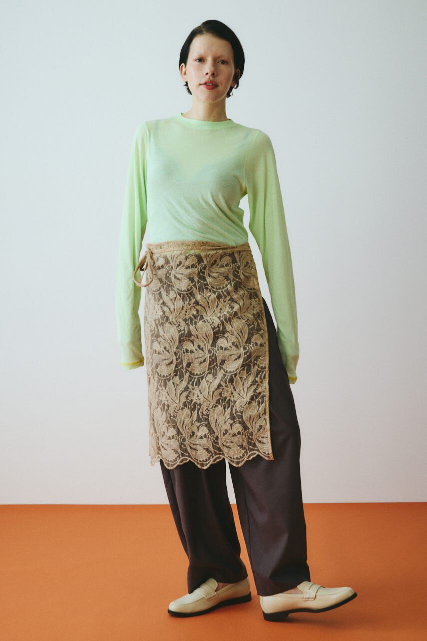 HeRIN.CYE「Lace wrap skirt」|スカート|BEG