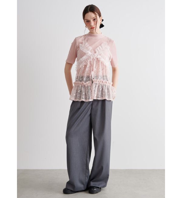 CALNAMUR「MESSAGE EMBROIDERY SLACKS/メッセージエンブロイダリースラックス」|その他|