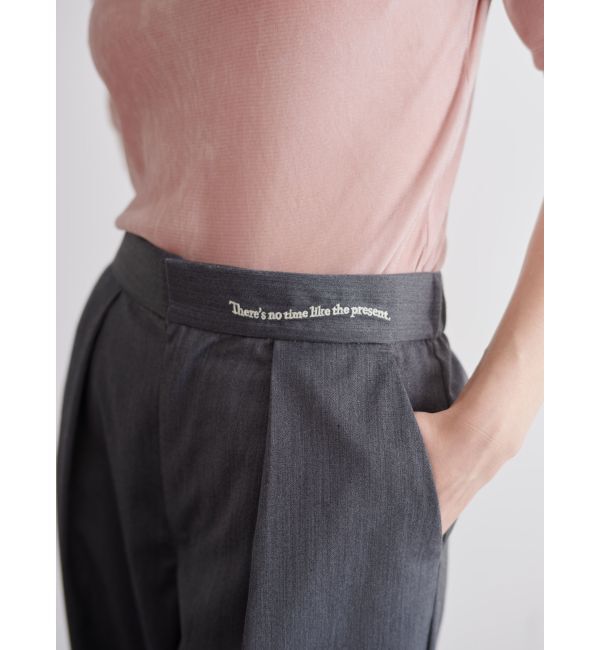 CALNAMUR「MESSAGE EMBROIDERY SLACKS/メッセージエンブロイダリースラックス」|その他|