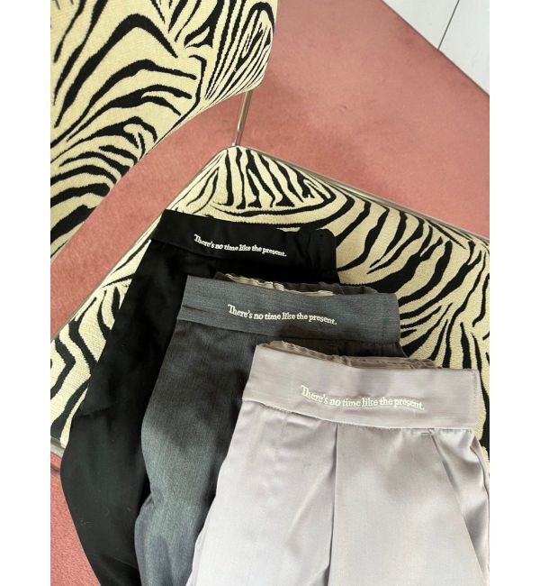 CALNAMUR「MESSAGE EMBROIDERY SLACKS/メッセージエンブロイダリースラックス」|その他|