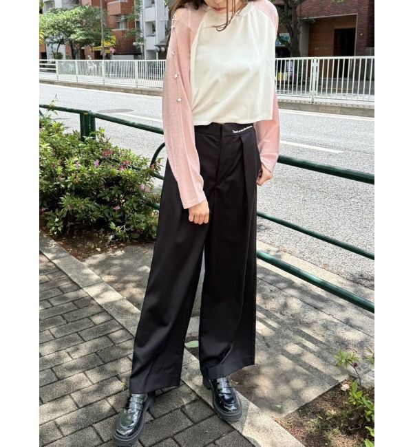 CALNAMUR「MESSAGE EMBROIDERY SLACKS/メッセージエンブロイダリースラックス」|その他|