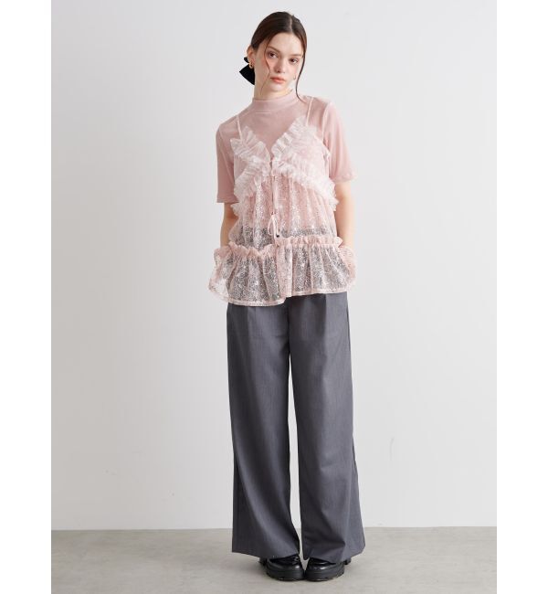 CALNAMUR「MESSAGE EMBROIDERY SLACKS/メッセージエンブロイダリースラックス」|その他|