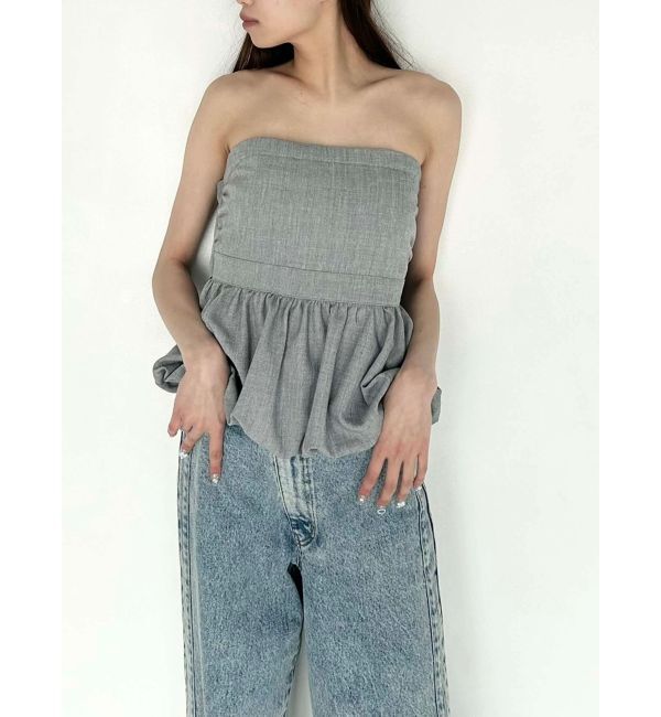 CALNAMUR「BALLOON BARE TOPS/バルーンベアトップス」|シャツ・ブラウス|