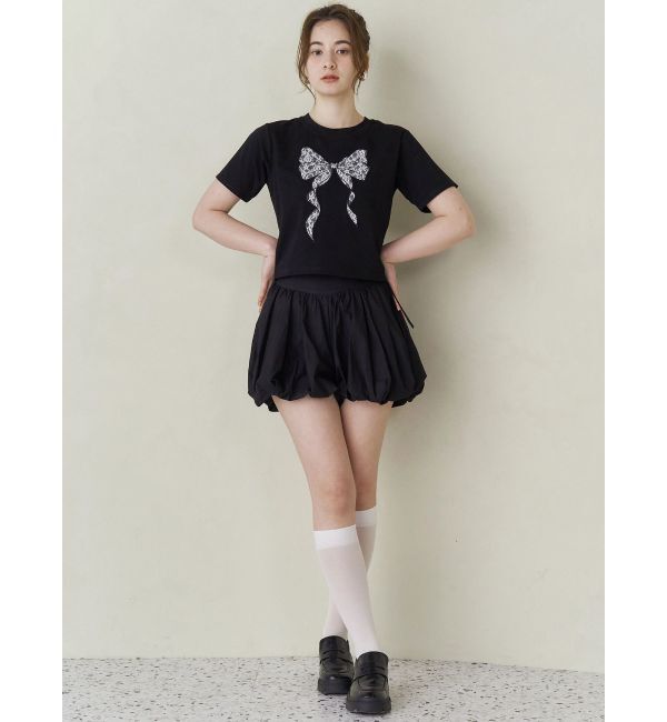CALNAMUR「RIBBON ASSORT TEE/リボンアソートTシャツ」|Tシャツ・カットソー|