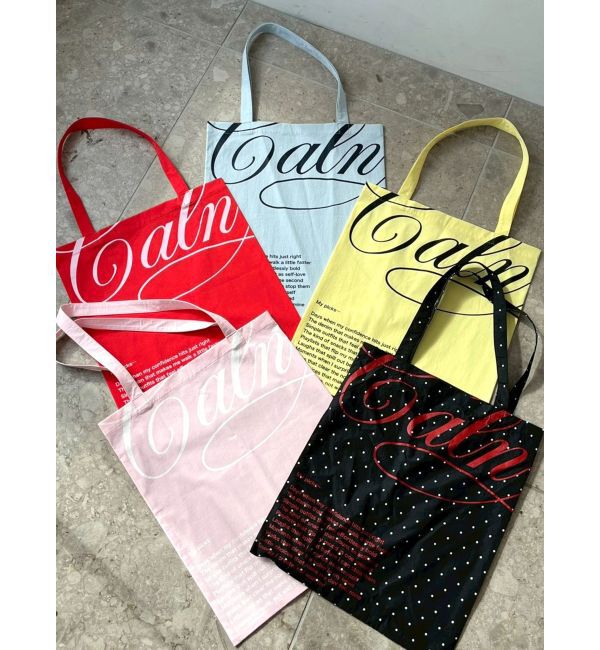 CALNAMUR「ナイロントートロゴバッグ」|トートバッグ|