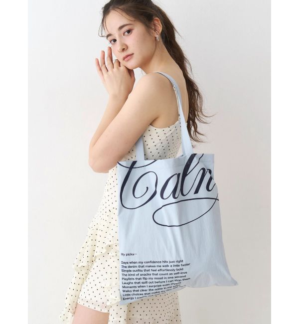 CALNAMUR「ナイロントートロゴバッグ」|トートバッグ|