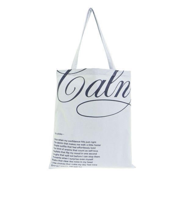 CALNAMUR「ナイロントートロゴバッグ」|トートバッグ|ブルー