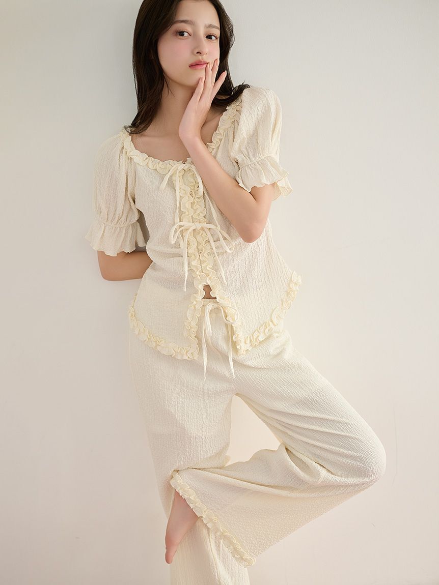 SNIDEL HOME「カットフリルセットアップ」|ルームウェア|OWHT