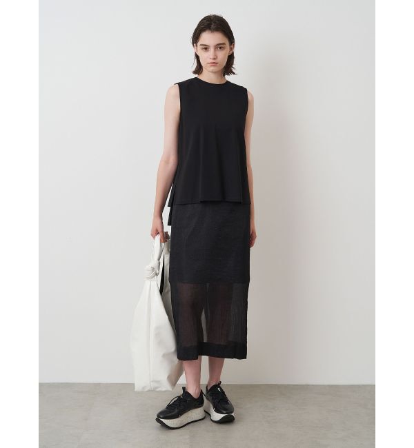 ELENDEEK「SHEER LAYERED METALLIC SK」|スカート|
