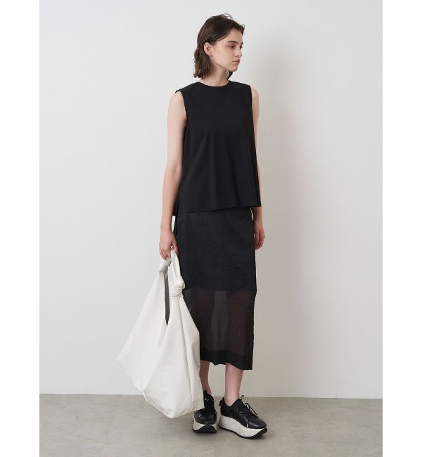 ELENDEEK「SHEER LAYERED METALLIC SK」|スカート|