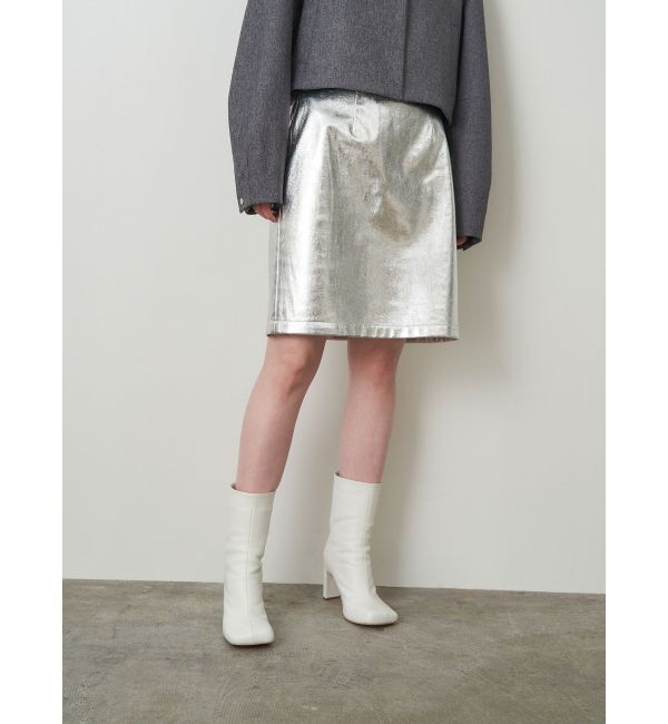 ELENDEEK「SHEER LAYERED METALLIC SK」|スカート|