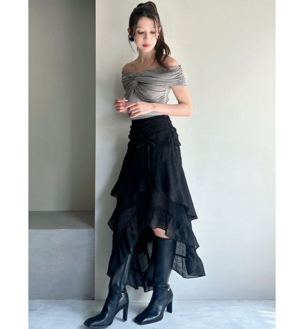 RESEXXY「アシンメトリーイレヘムスカート」|スカート|