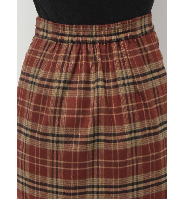 RESEXXY「フリンジチェックタックスカート」|スカート|