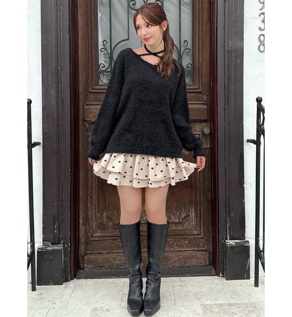 RESEXXY「【ZOZO限定】クロスリボンニットトップス」|ニット・セーター|