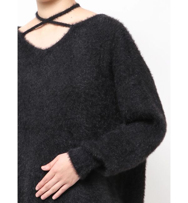 RESEXXY「【ZOZO限定】クロスリボンニットトップス」|ニット・セーター|