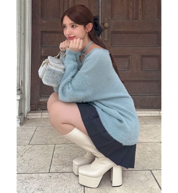 RESEXXY「【ZOZO限定】クロスリボンニットトップス」|ニット・セーター|