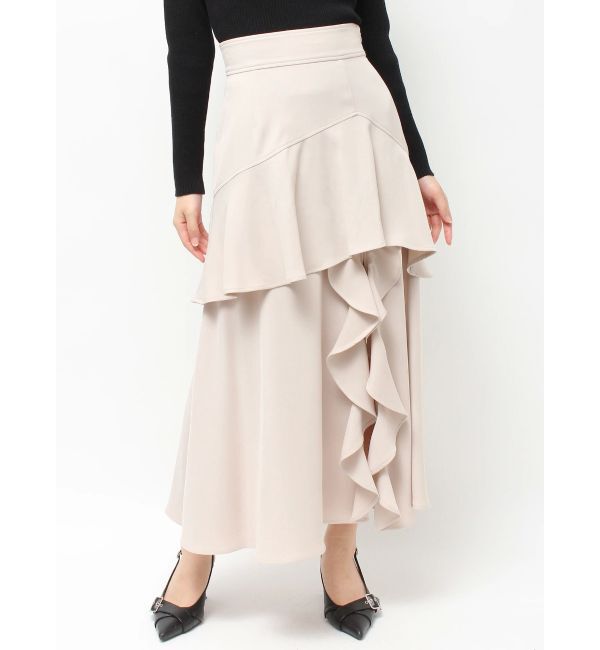 RESEXXY「フリルスリットフレアスカート」|スカート|