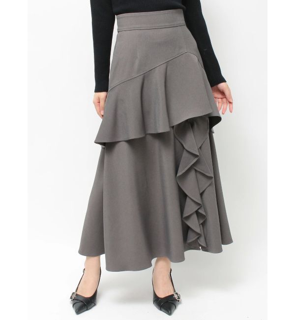 RESEXXY「フリルスリットフレアスカート」|スカート|