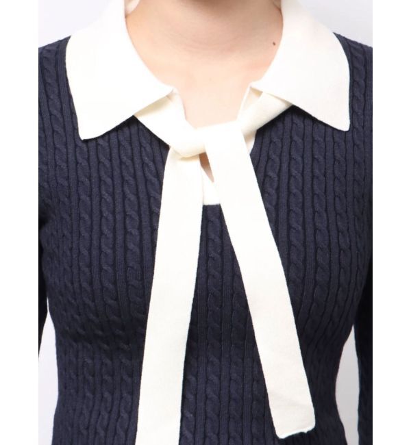 RESEXXY「ナロータイケーブルニットトップス」|ニット・セーター|