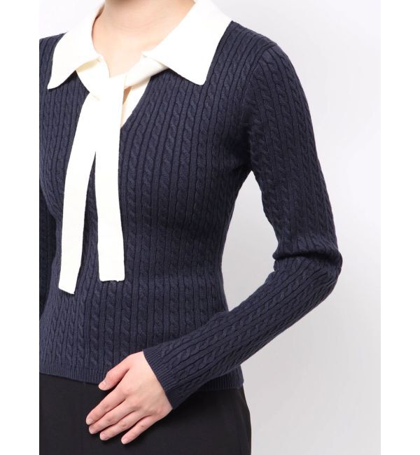RESEXXY「ナロータイケーブルニットトップス」|ニット・セーター|