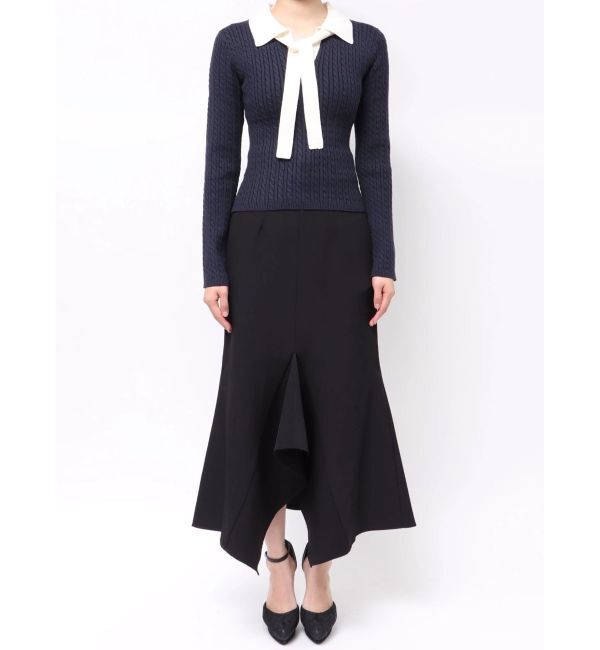 RESEXXY「ナロータイケーブルニットトップス」|ニット・セーター|