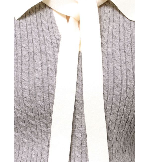 RESEXXY「ナロータイケーブルニットトップス」|ニット・セーター|