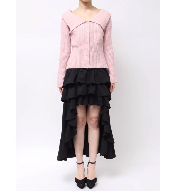 RESEXXY「ビッグカラーニットトップス」|ニット・セーター|