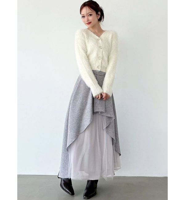 RESEXXY「【追加生産分】シャギーニットカーディガン」|カーディガン|