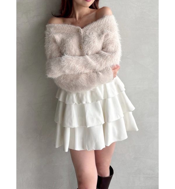 RESEXXY「【追加生産分】シャギーニットカーディガン」|カーディガン|