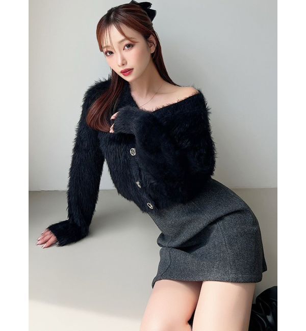 RESEXXY「【追加生産分】シャギーニットカーディガン」|カーディガン|