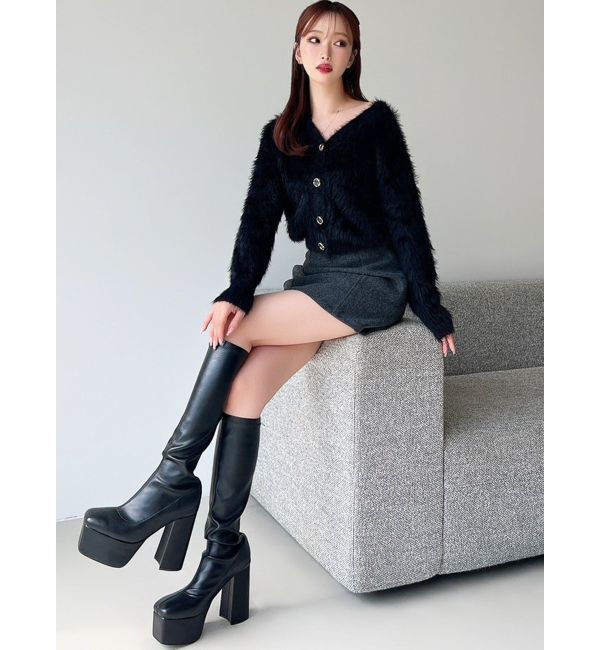 RESEXXY「【追加生産分】シャギーニットカーディガン」|カーディガン|