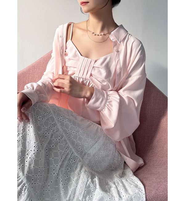 RESEXXY「ルーズオーバーシャツ 【セットアップ着用可能】」|シャツ・ブラウス|ピンク