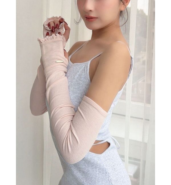 RESEXXY「【UVカット】メローアームカバー」|その他|ピンク