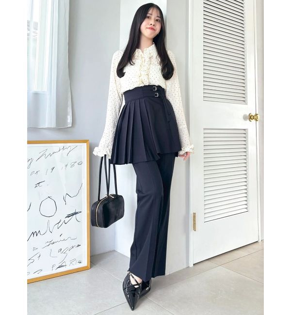 dazzlin「シュリンクフラワーショートシャツ」|シャツ・ブラウス|