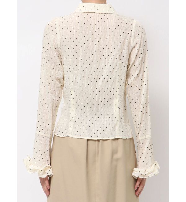 dazzlin「シュリンクフラワーショートシャツ」|シャツ・ブラウス|