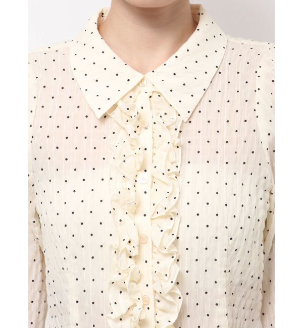 dazzlin「シュリンクフラワーショートシャツ」|シャツ・ブラウス|