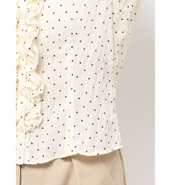 dazzlin「シュリンクフラワーショートシャツ」|シャツ・ブラウス|