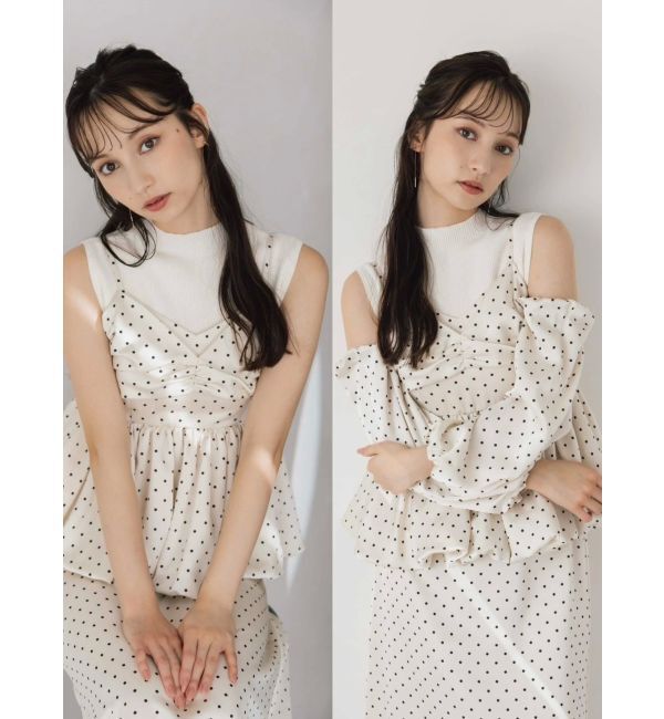 dazzlin「ペプラムギャザーバルーンブラウス」|シャツ・ブラウス|