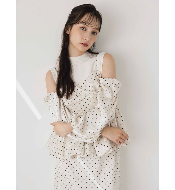 dazzlin「ペプラムギャザーバルーンブラウス」|シャツ・ブラウス|