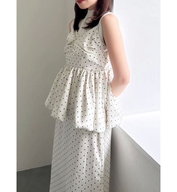 dazzlin「ペプラムギャザーバルーンブラウス」|シャツ・ブラウス|