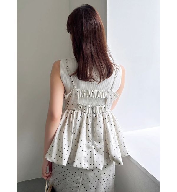 dazzlin「ペプラムギャザーバルーンブラウス」|シャツ・ブラウス|