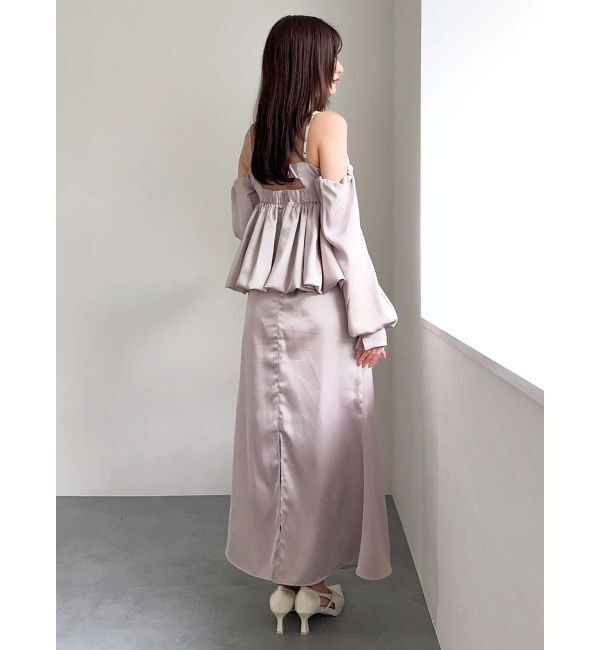 dazzlin「ペプラムギャザーバルーンブラウス」|シャツ・ブラウス|